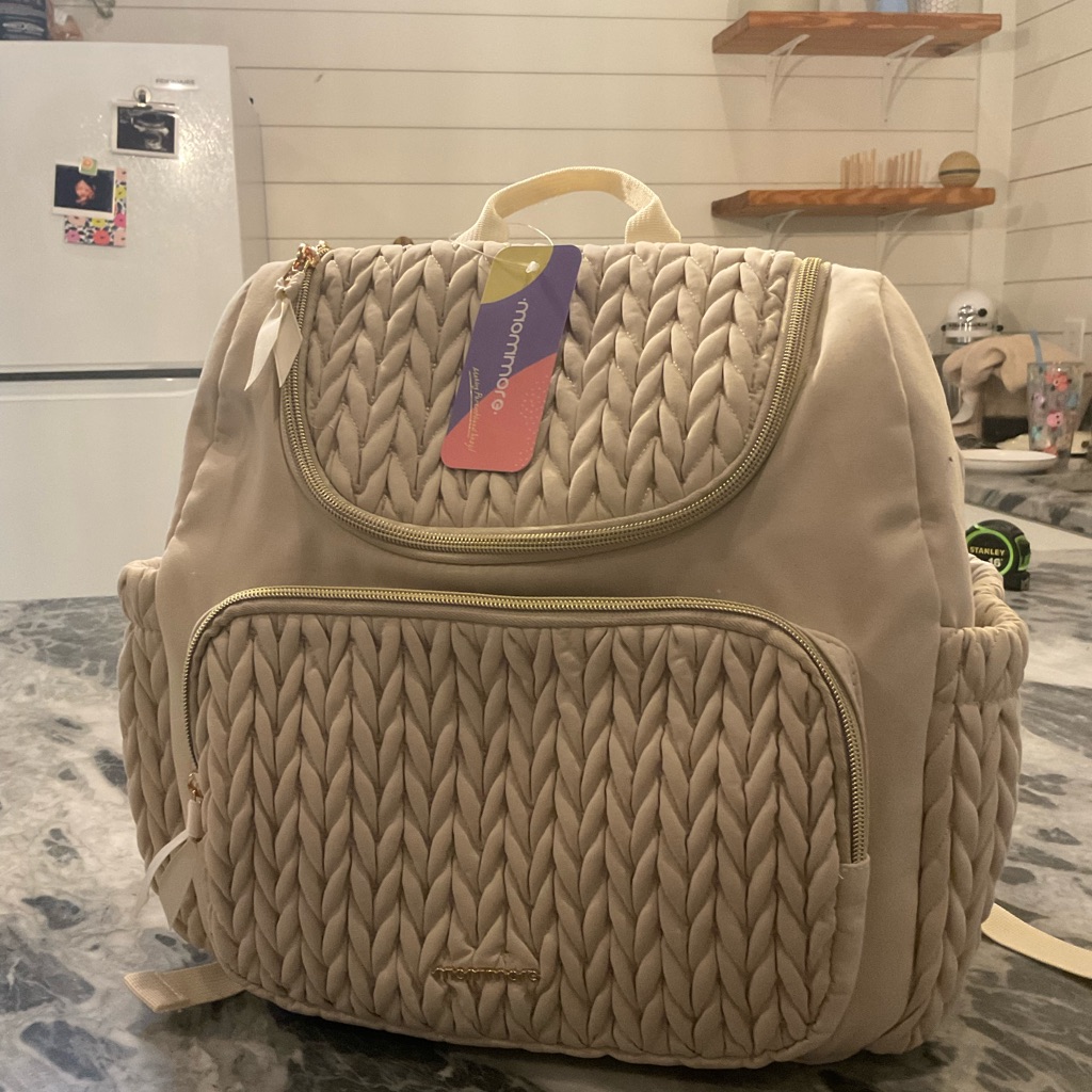 Mommore Diaper Bag In Beige
